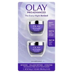 OLAY Pro Advanced Retinol Night Moisturizer - Purple and Silver